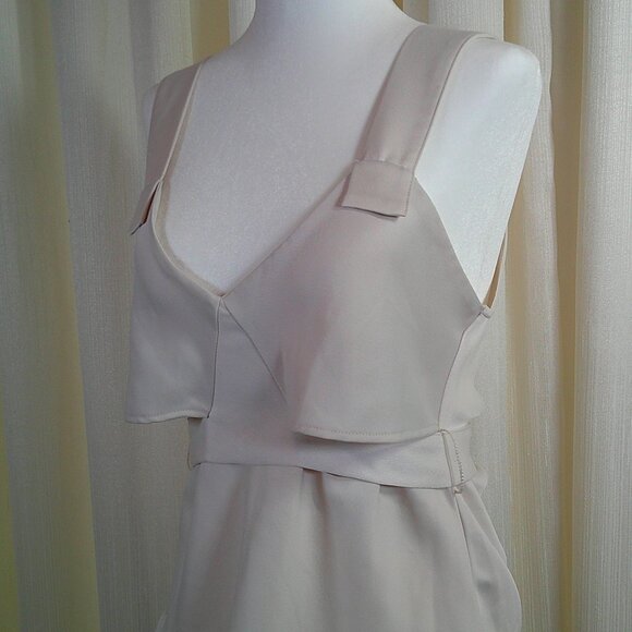 Zara Cream Peplum Cami Top in Size M - Picture 5 of 5